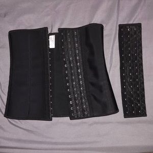 Black Waist Trainer with Removable Extension